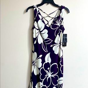 Purple sleeveless dress